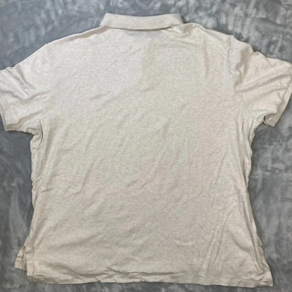 Polo Ralph Lauren Polo Shirt Mens 2XL Grey‎ Flesh Pony Short Sleeve PIMA Soft